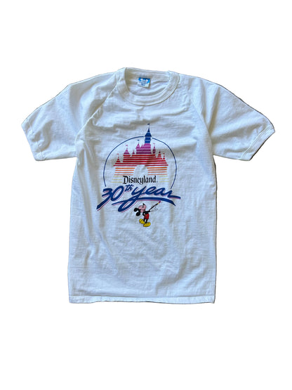 vintage 1985 Disneyland 30th Anniversary Mickey Mouse t-shirt White Small