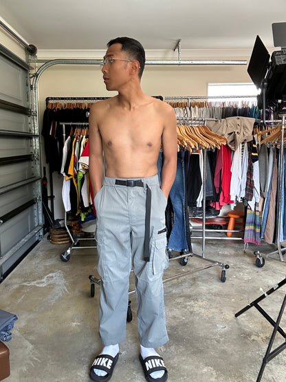 Smoking Life Cargo Pants Nylon Grey size Medium 30
