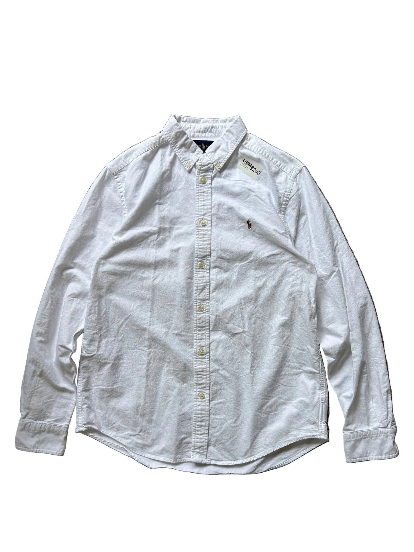 Ralph Lauren White Oxford Polo Medium