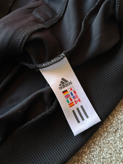 Vintage Adidas Track Jacket Black White Medium