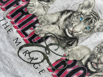 Siegfried and Roy Vintage VTG Grey Layered T Shirt Large 1993