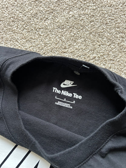 Nike Center Swoosh Black Athletic Fit Short Sleeve T-Shirt Mens Size Large