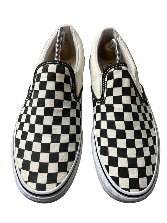 Vans Classic Slip-On sneakers in the iconic black and white checkerboard print size 9mens 10.5womens