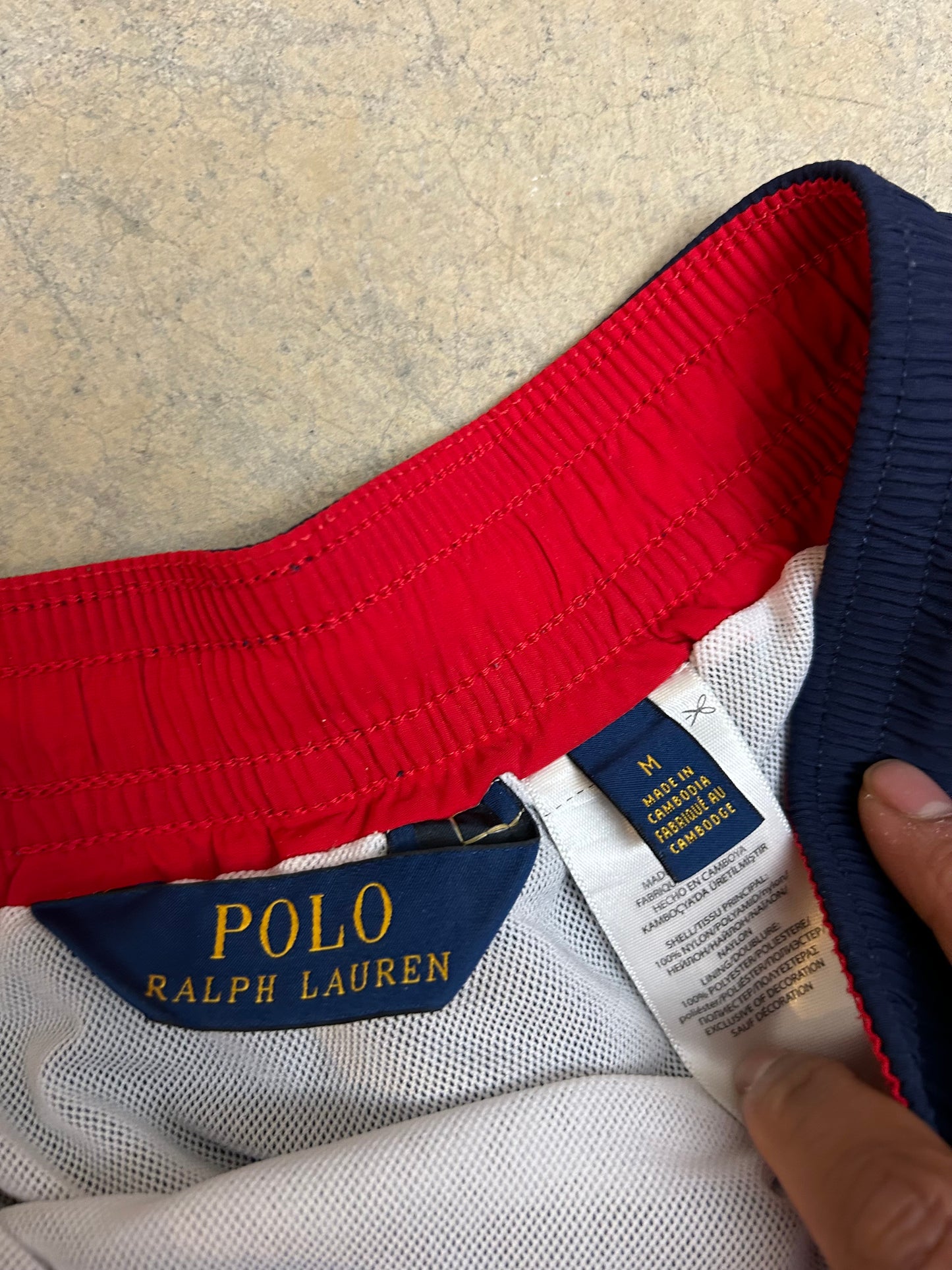 Polo Ralph Lauren Traveler swim shorts in navy blue Medium