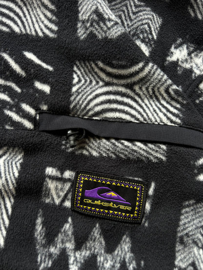 Quiksilver OG Mosaic Zip Sweatshirt Large Black