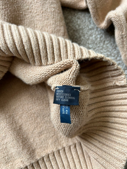 Ralph Lauren RL Quarter Zip size XXL Cream