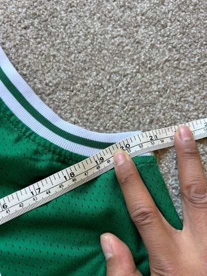 Adidas Larry Bird Boston Celtics #33 Hardwood Classics Swingman jersey in green, size small
