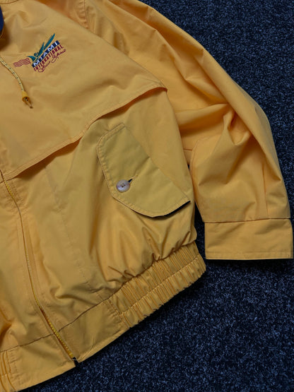 GEAR FOR SPORTS Rain Coat Jacket Yellow Large Vintage