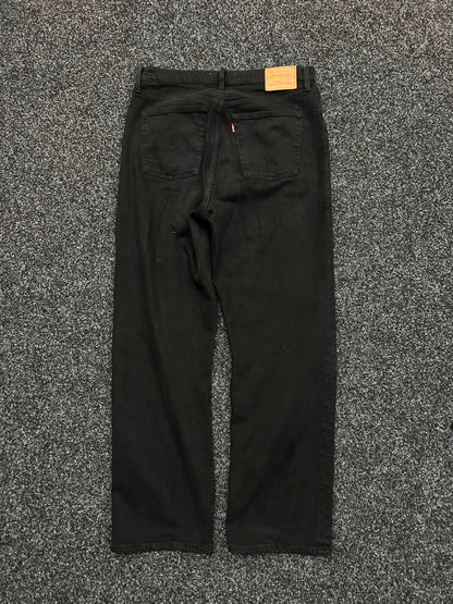 Levi's Ribcage Straight Baggy Pants Black size 33