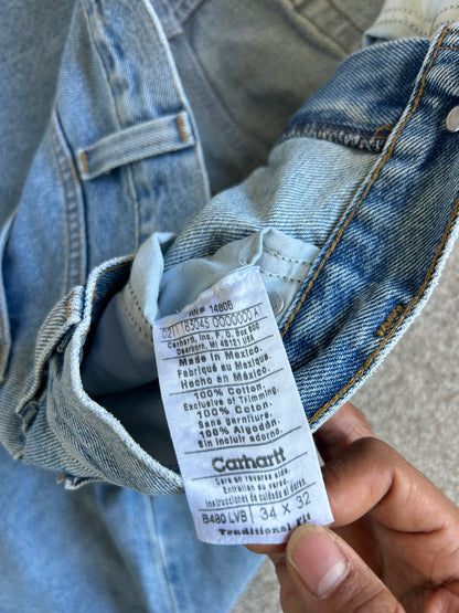 vintage Carhartt blue denim Jeans size 35 B480