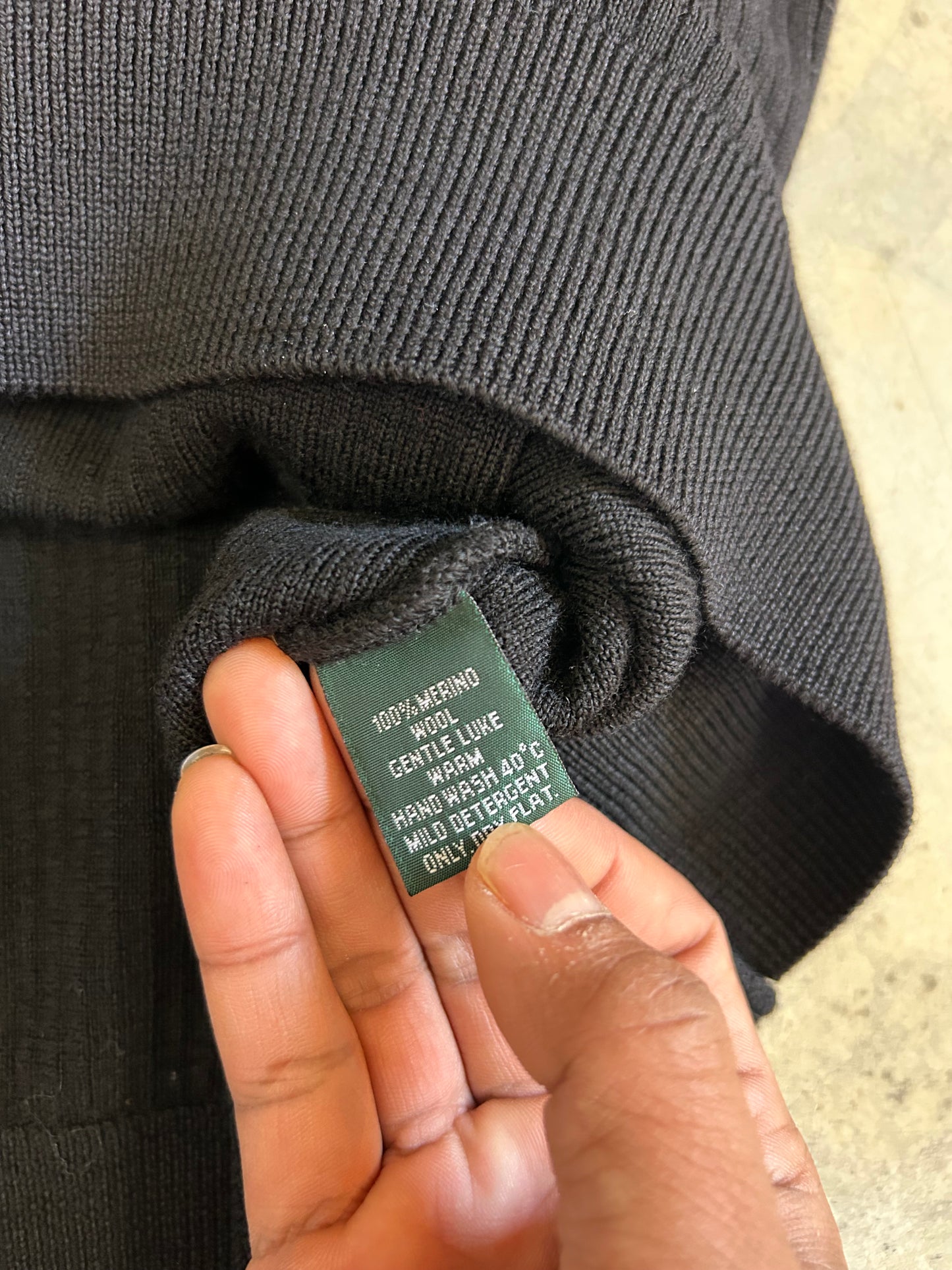 Rodd & Gunn Vintage Black Sweater Vest Merino Wool