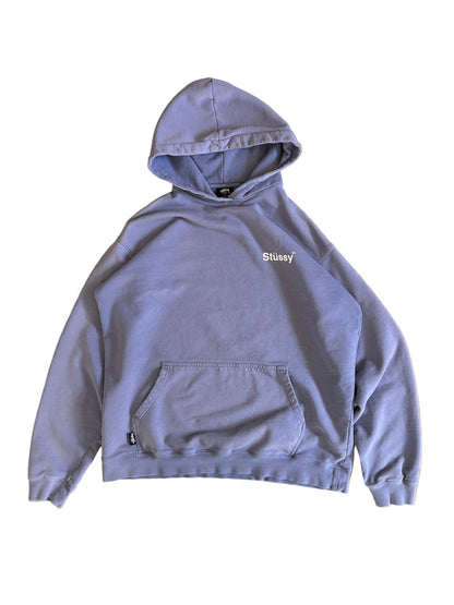 Stüssy hoodie is a vintage washed lilac French terry Faded  Medium