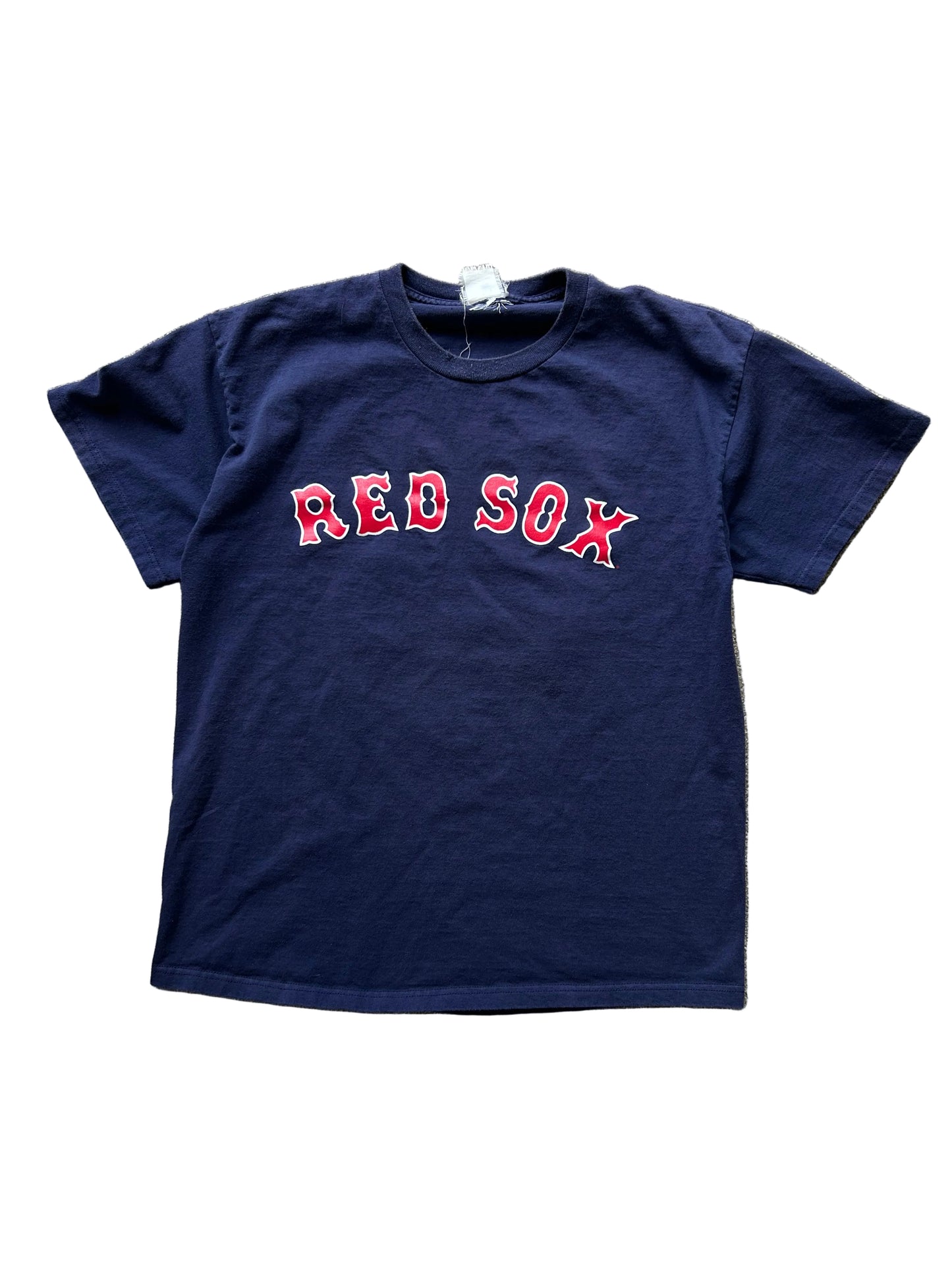 Nvy blue Boston Red Sox T-shirt #15 Pedroia Vintage Large