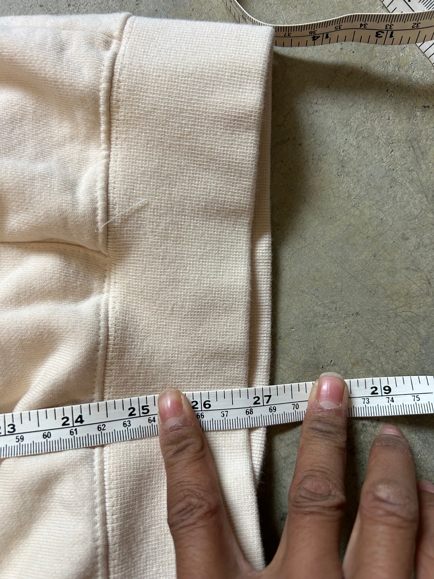 cream-colored zip-up hoodie  "Acmé de la Vie" (ADLV)