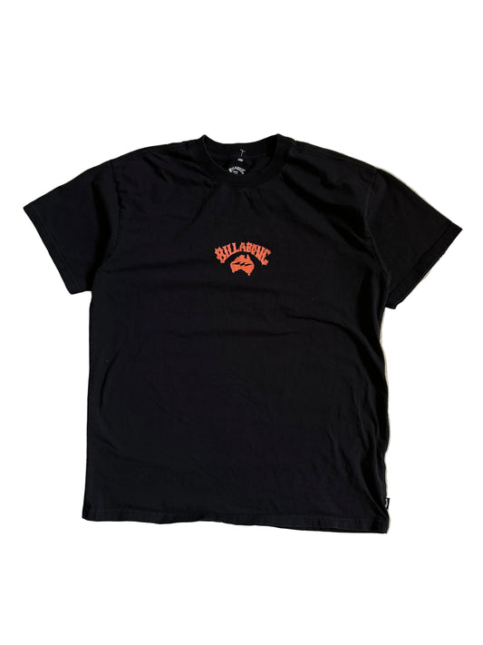 black Billabong Rose Arch Regular Tee Large