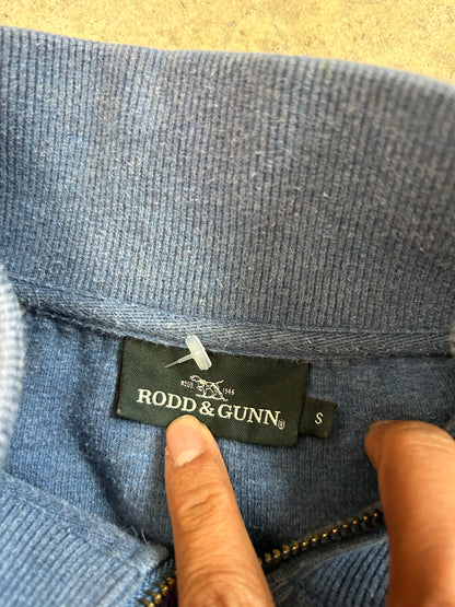 Alton Ave Sweat from the New Zealand heritage brand Rodd & Gunn Quarter Zip Blue Small