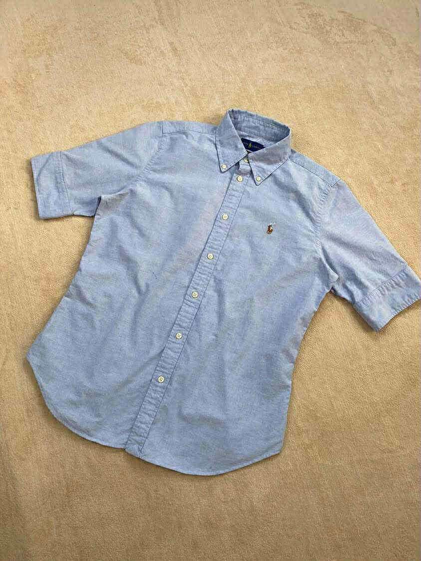 RL Polo Ralph Lauren Blue Medium Slimfit Oxford