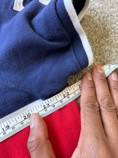 Y2K Polo Ralph Lauren navy and red polo shirt XL