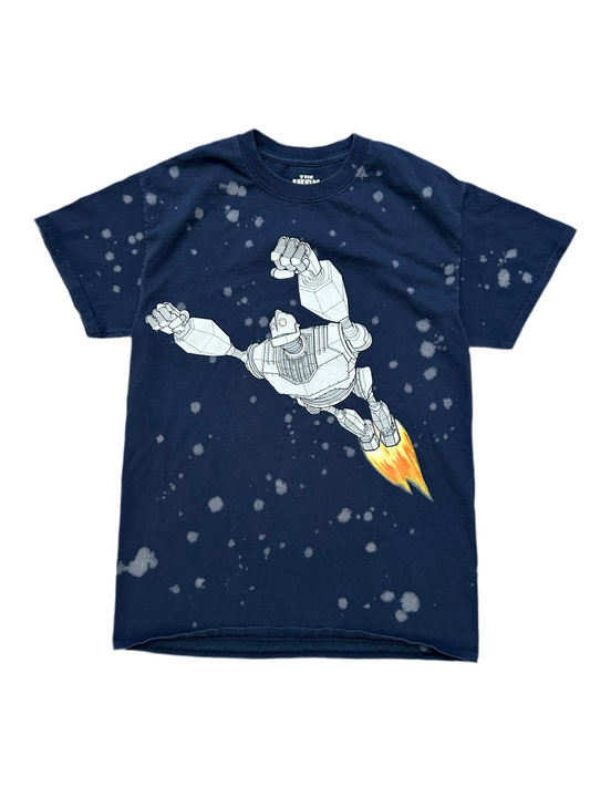 Iron Giant Dyed Tee Navy Blue Small