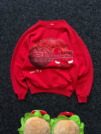 Vintage Chicago Bulls Sweater Red Small Salem Tab NBA