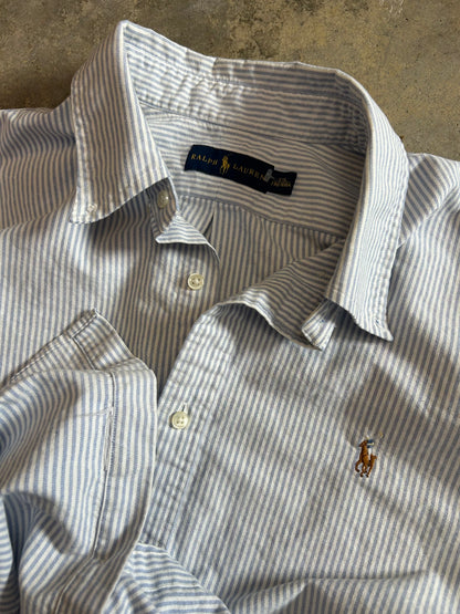 Polo Ralph Lauren striped Oxford shirt, crafted from premium cotton and featuring a classic button-down collar with an embroidered logo xXL
