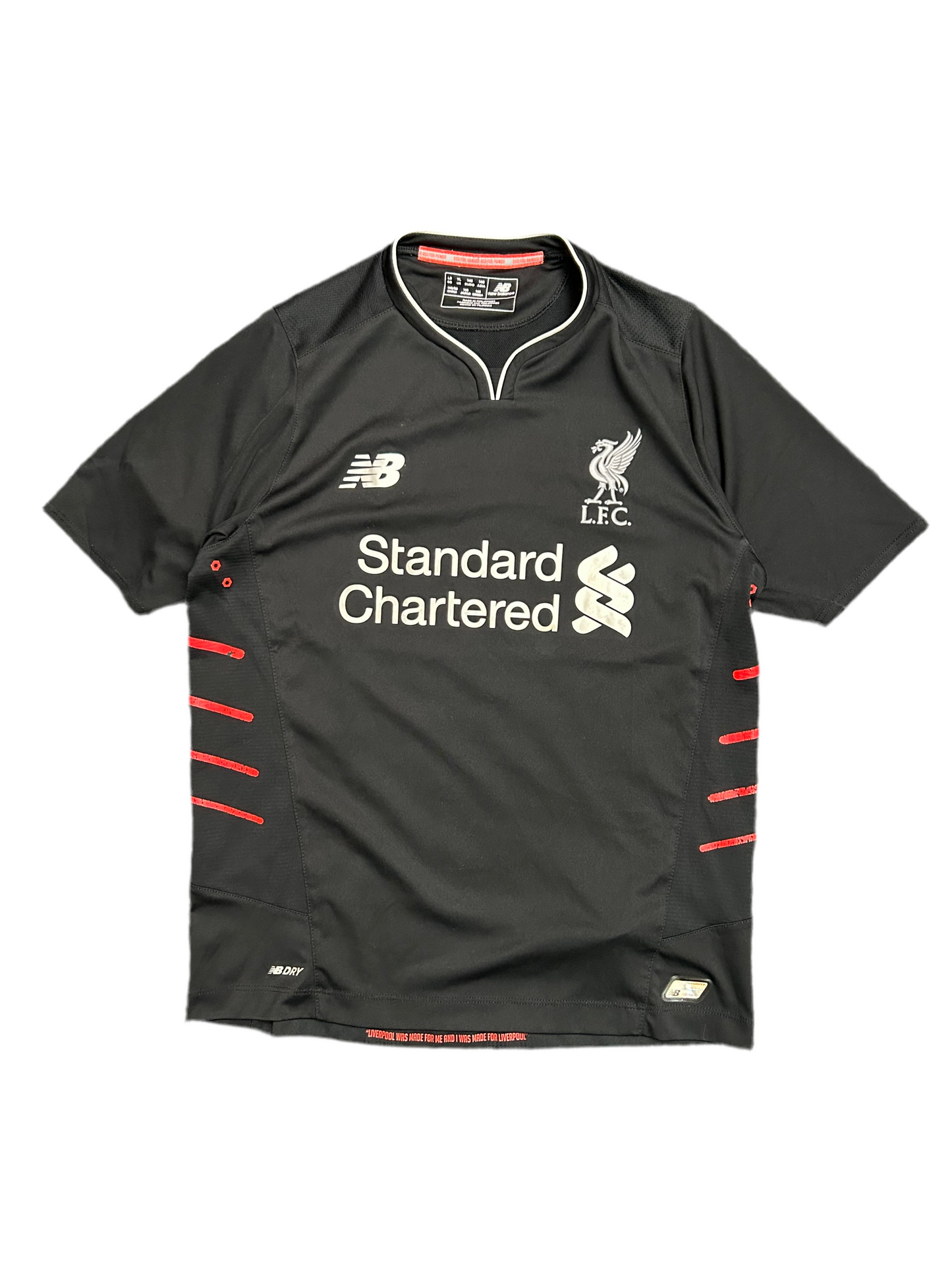 2016-17 Liverpool New Balance Away Shirt Black Small