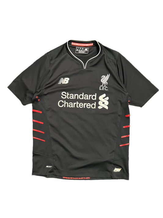 2016-17 Liverpool New Balance Away Shirt Black Small