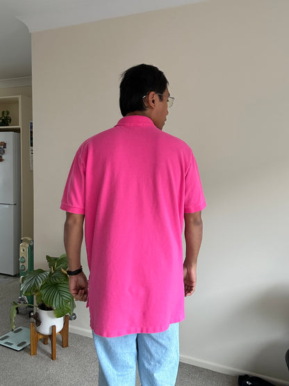 Polo Ralph Lauren men's cotton piqué polo shirt in a pink color Large