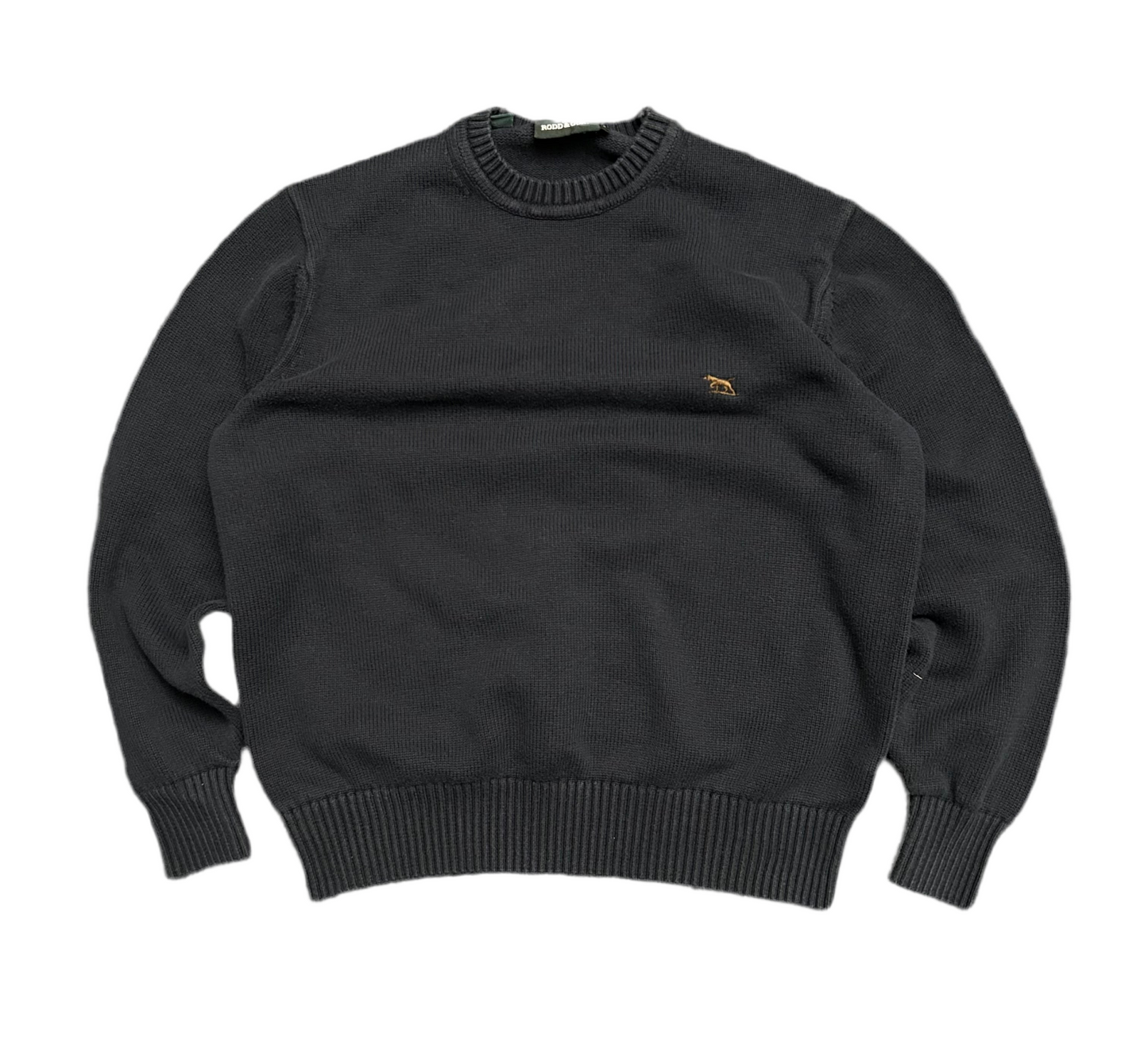 Gunn Crew Neck Sweat Knit Small Navy Blue
