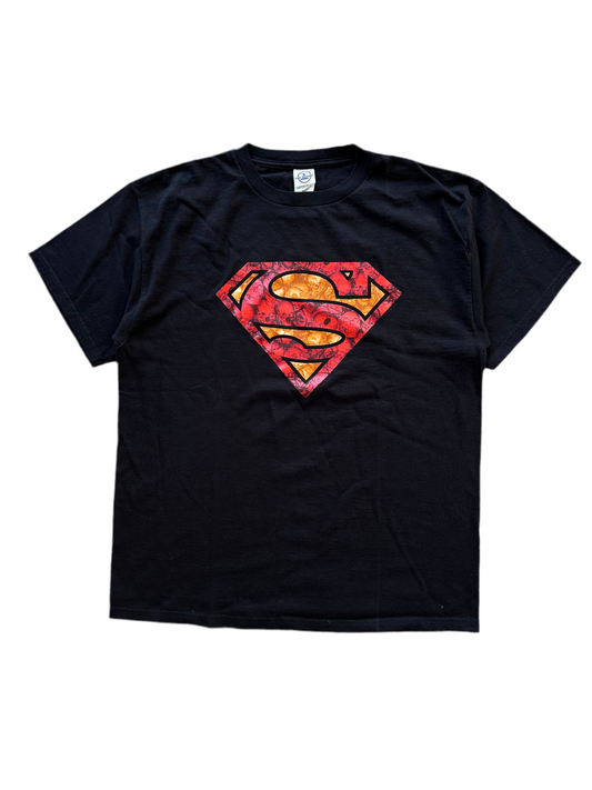 Superman DC Comics Skull Logo Large Delta Tag Black