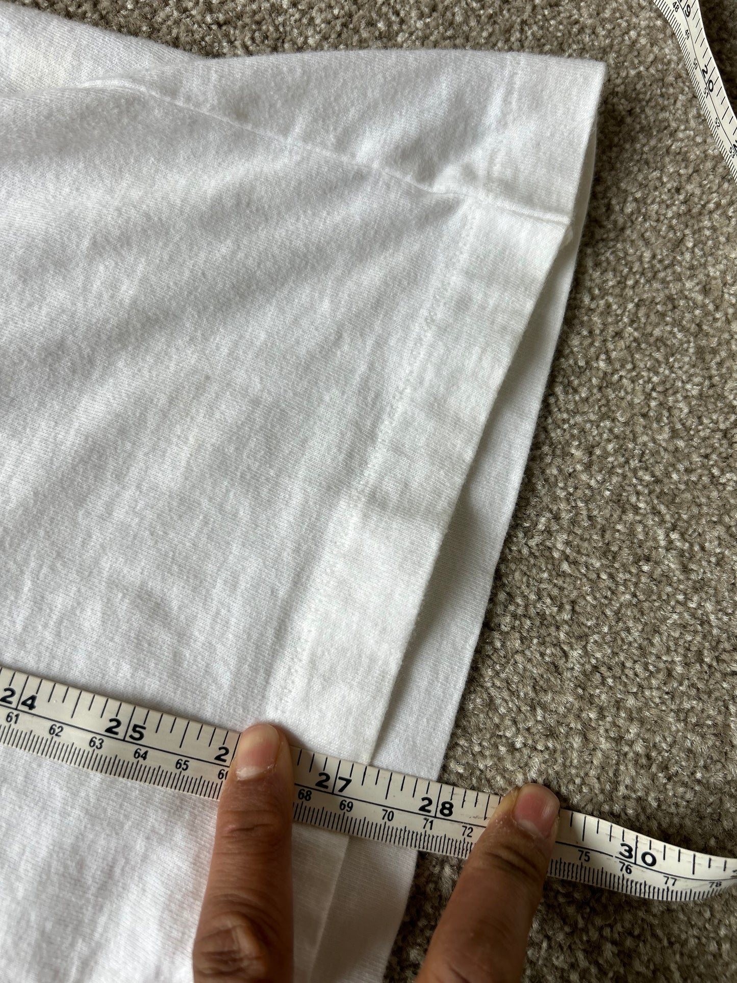 vintage white t-shirt featuring the classic red "Enjoy Coca-Cola" script logo Large