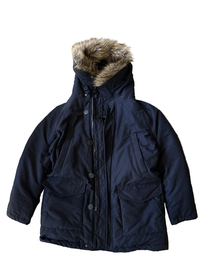 Uniqlo Puffer Ultra Warm Down Coat XL Navy Blue