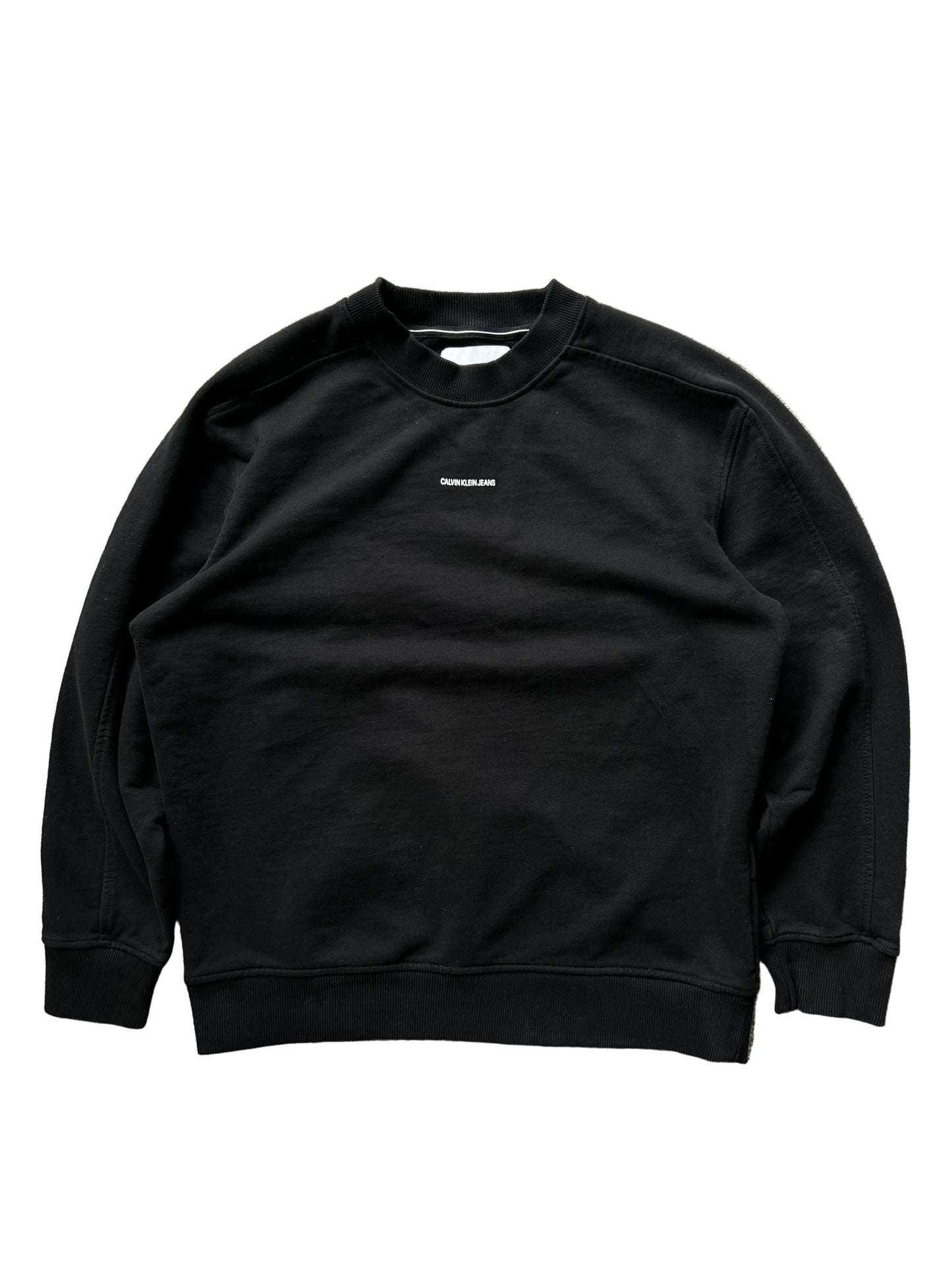 Calvin Klein Spell Out Sweater Black size Medium