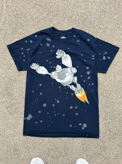 Iron Giant Dyed Tee Navy Blue Small
