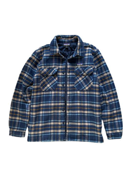 PATAGONIA FJORD DISCOUNT INSULATED FLANNEL JACKET Medium Navy Blue