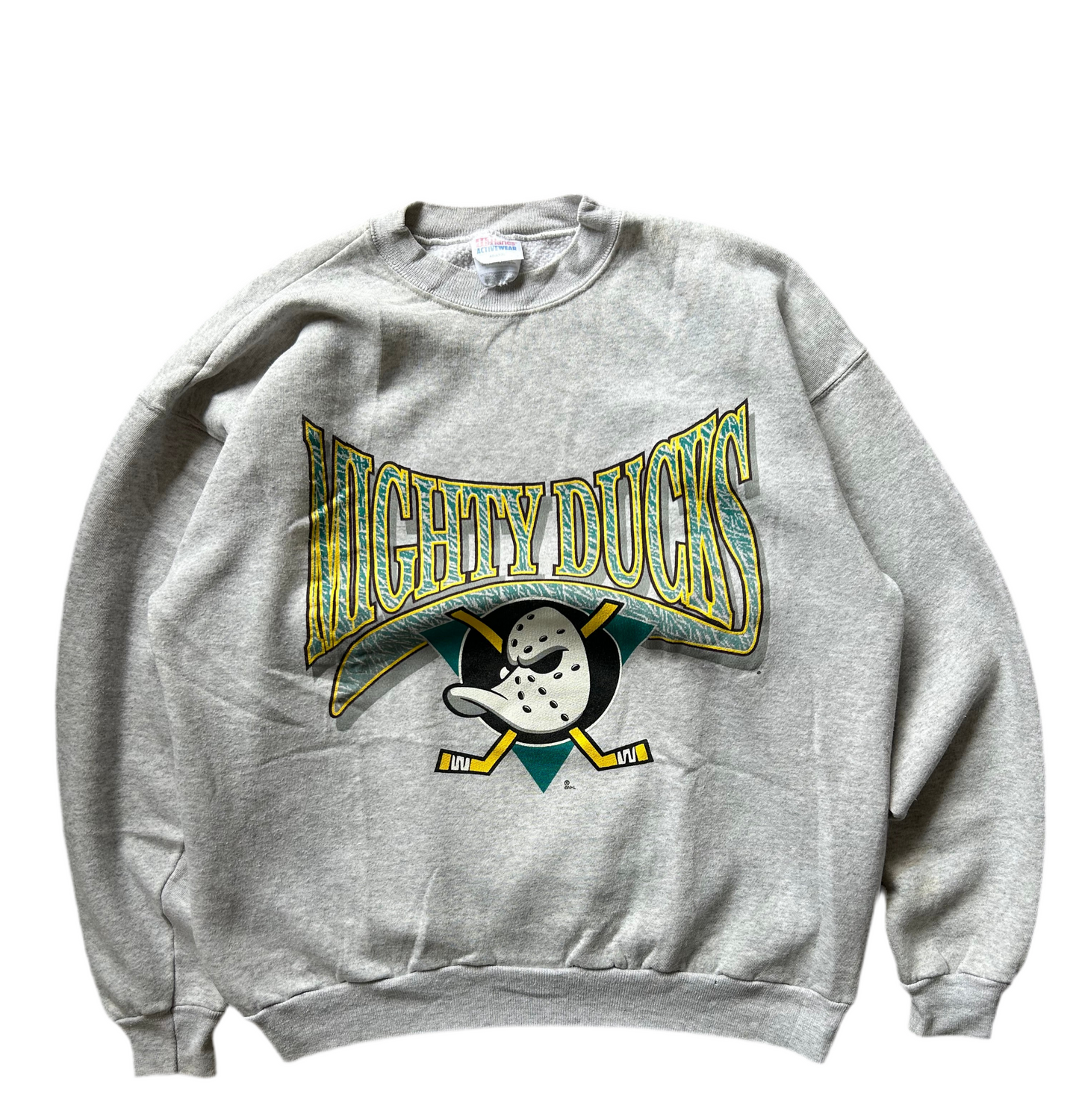 Vintage Mighty Ducks Sweater NHL Grey XL