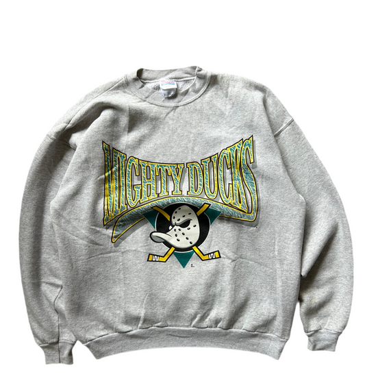 Vintage Mighty Ducks Sweater NHL Grey XL