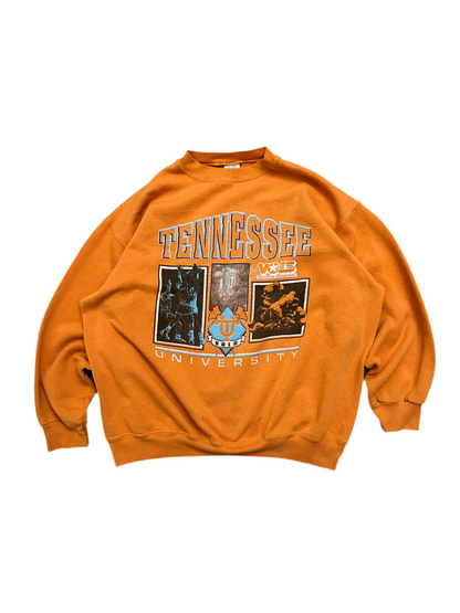 Vintage University Of Tennessee Sweatshirt Mens XL Orange Pullover 90s Salem Tag