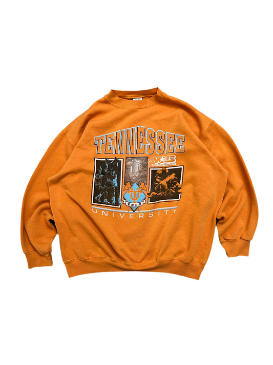 Vintage University Of Tennessee Sweatshirt Mens XL Orange Pullover 90s Salem Tag