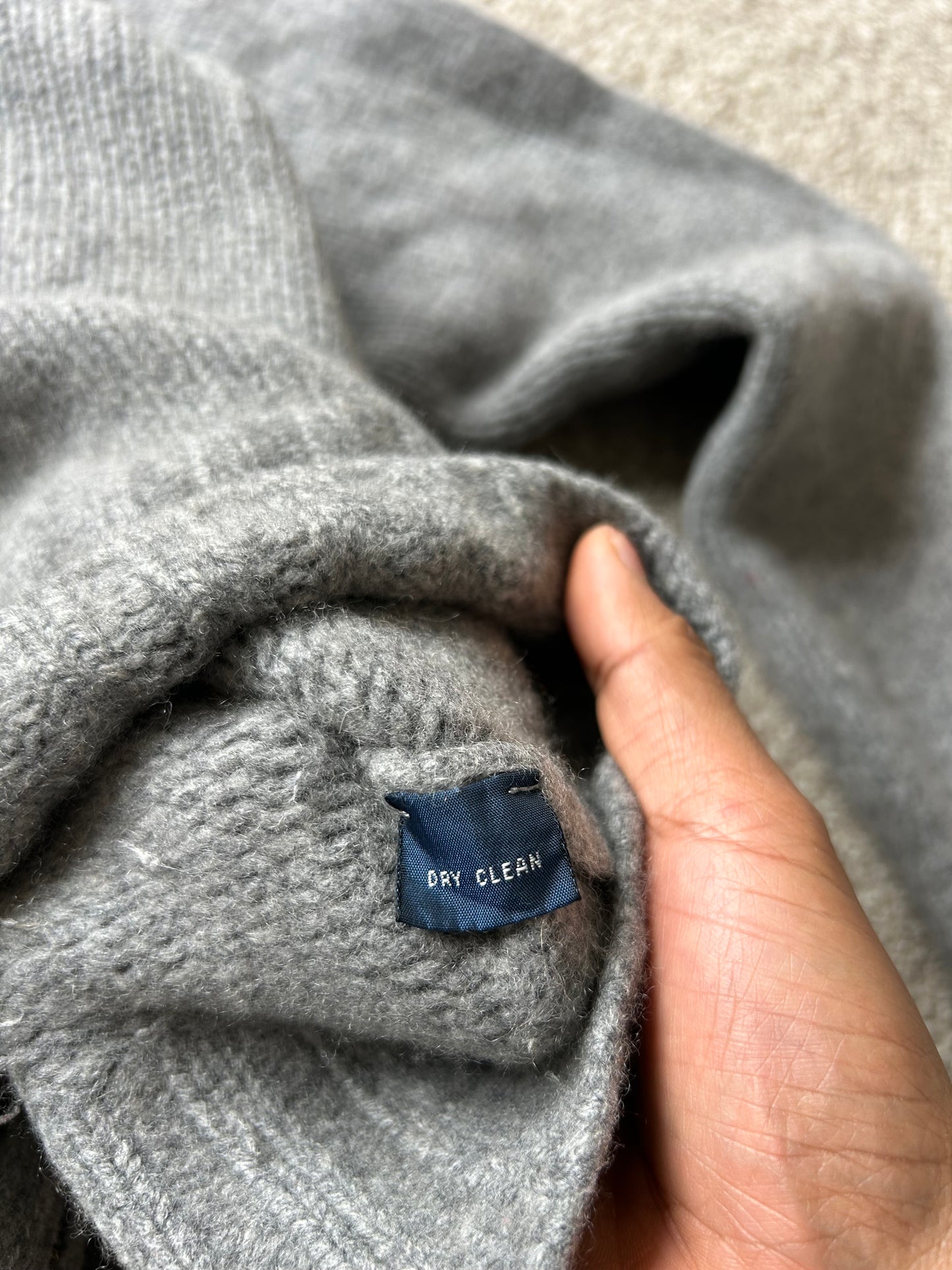 Ralph Lauren RL Grey Wool Zip Jacket Small