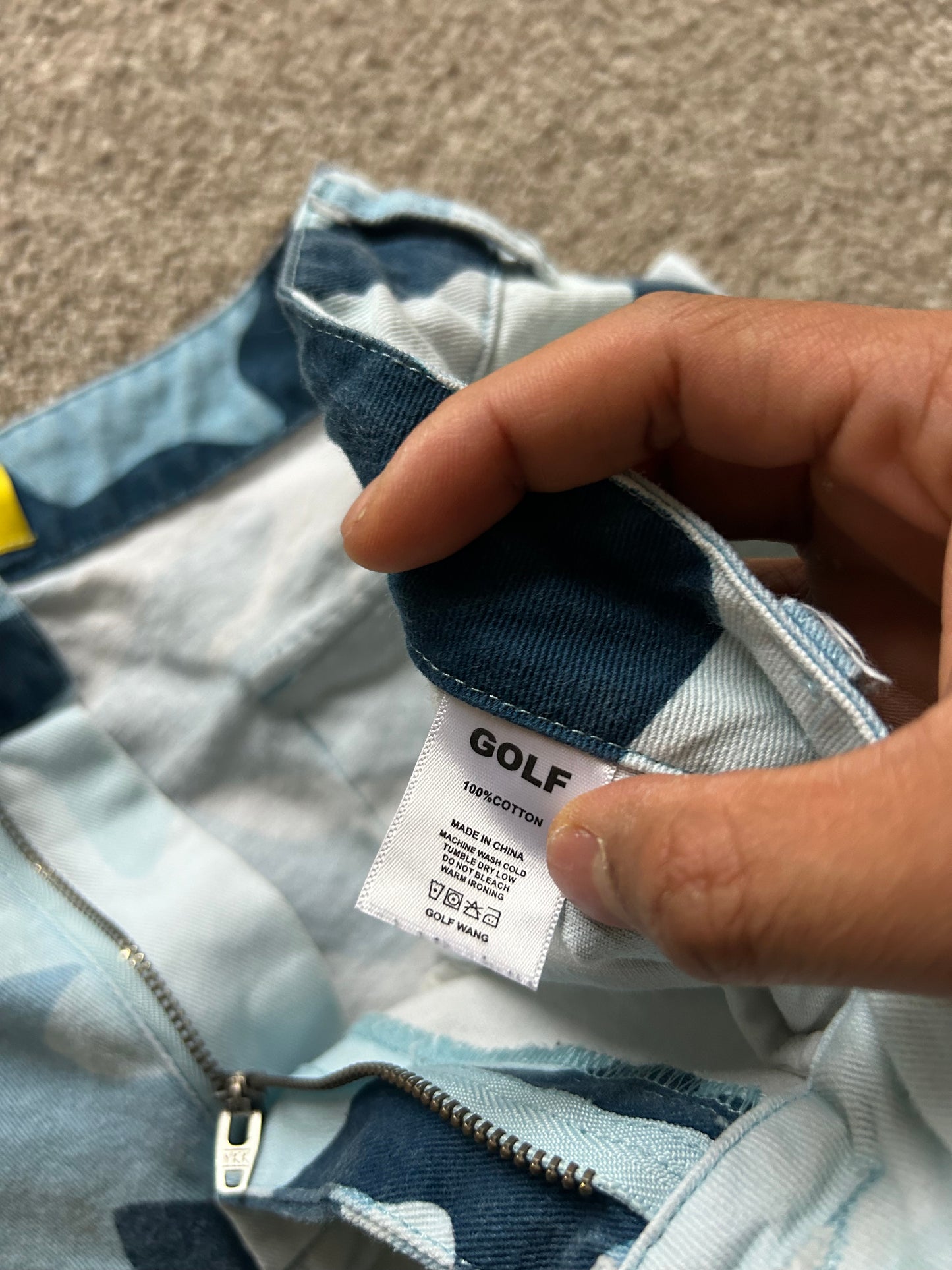Golf Wang Camo Light Blue Shorts size 34
