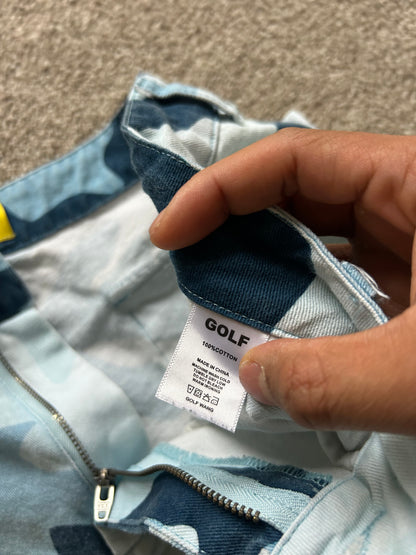 Golf Wang Camo Light Blue Shorts size 34