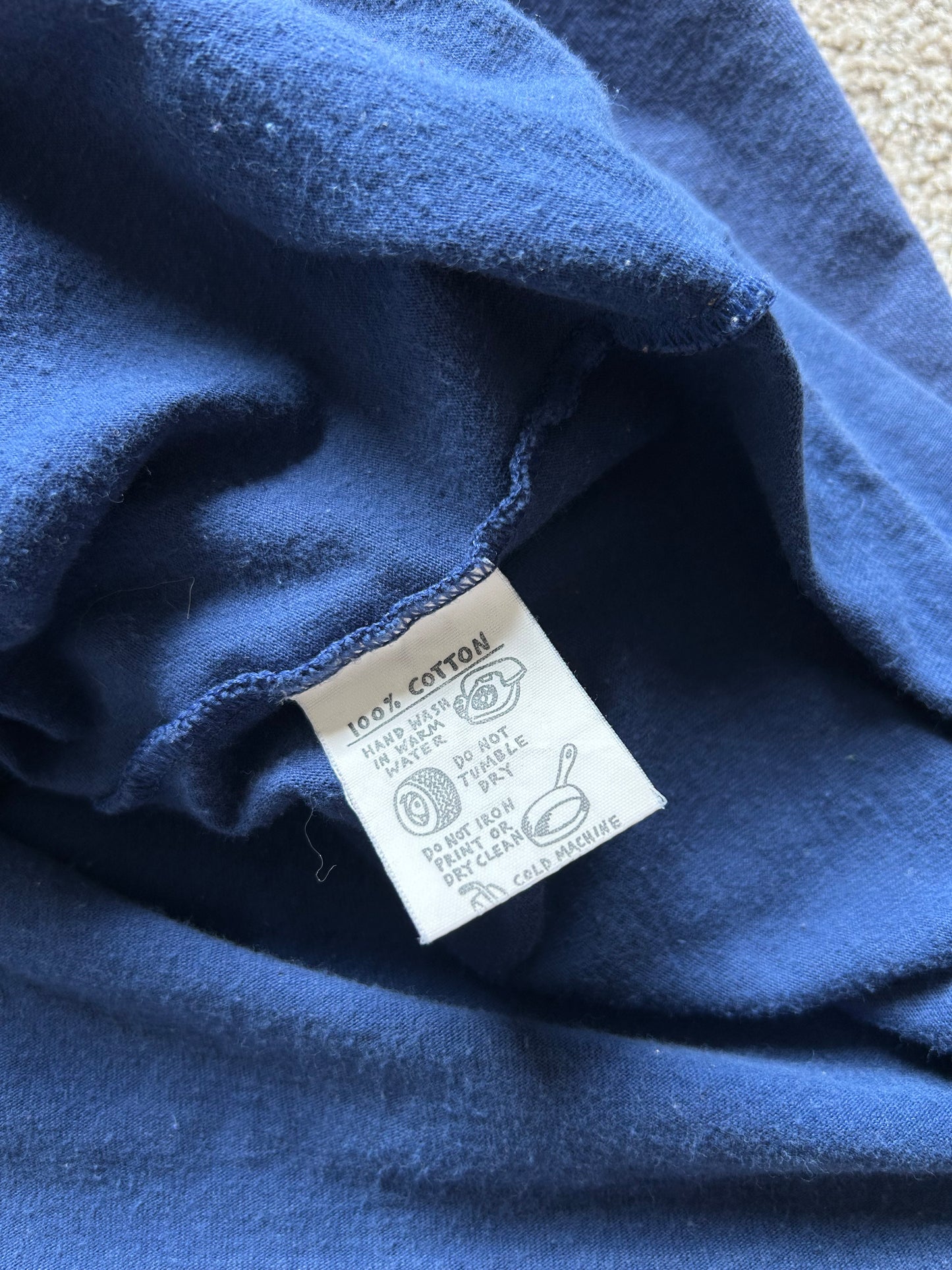Vintage Mambo Tee Navy Blue Medium Faded Made in AUS