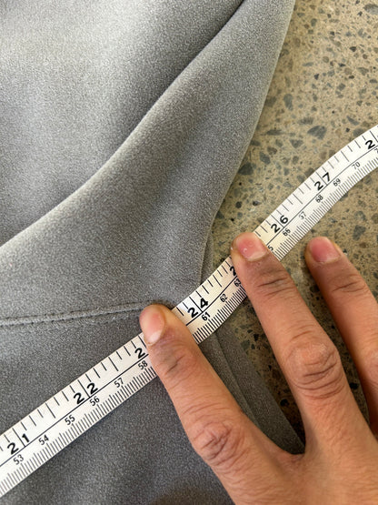 Heavy weight gray zip-up hoodie is likely an oversized Medium