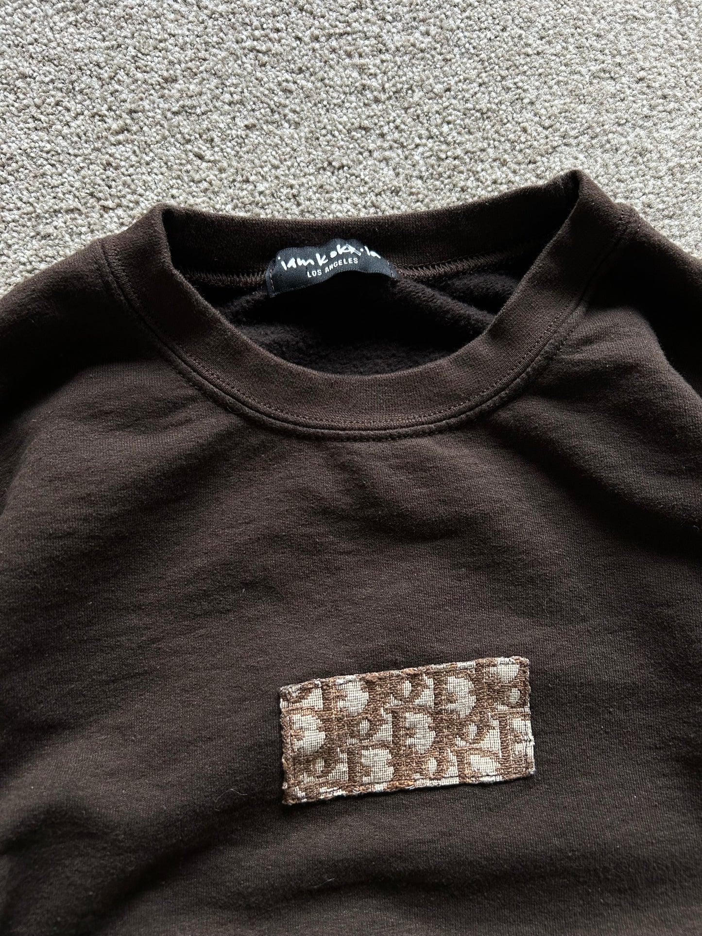 MEN'S DIOR PATCH OVERSIZED CREWNECK SWEATSHIRT Large