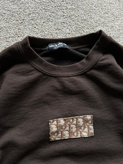 MEN'S DIOR PATCH OVERSIZED CREWNECK SWEATSHIRT Large