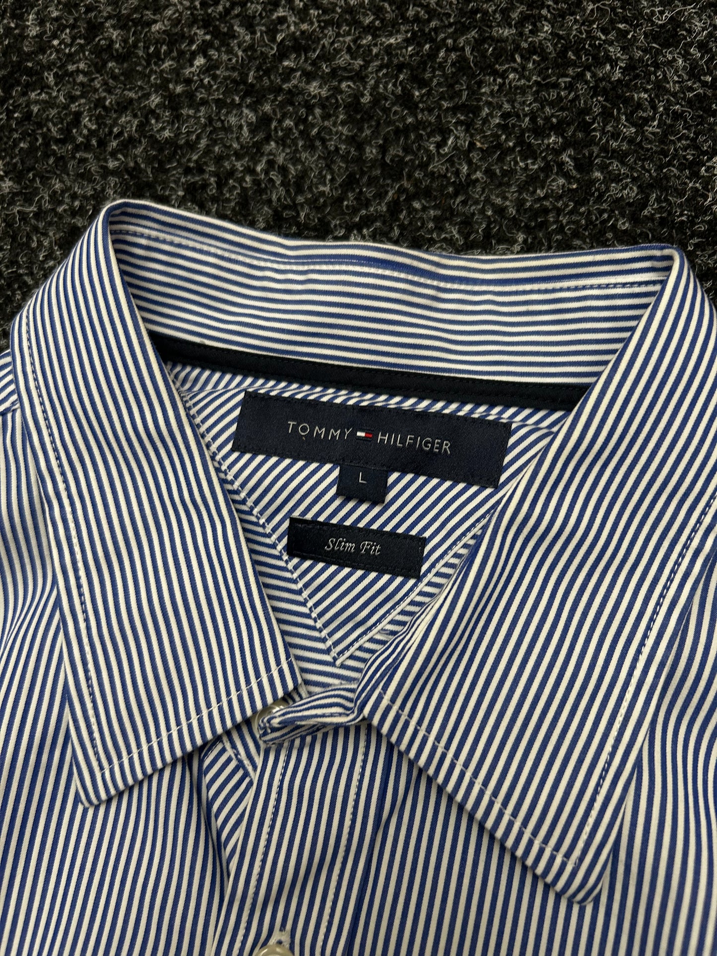 Tommy Hilfiger Pinstripe Long sleeve Large Slimfit