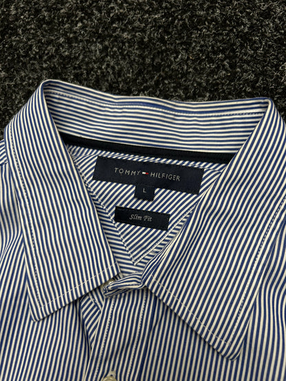 Tommy Hilfiger Pinstripe Long sleeve Large Slimfit
