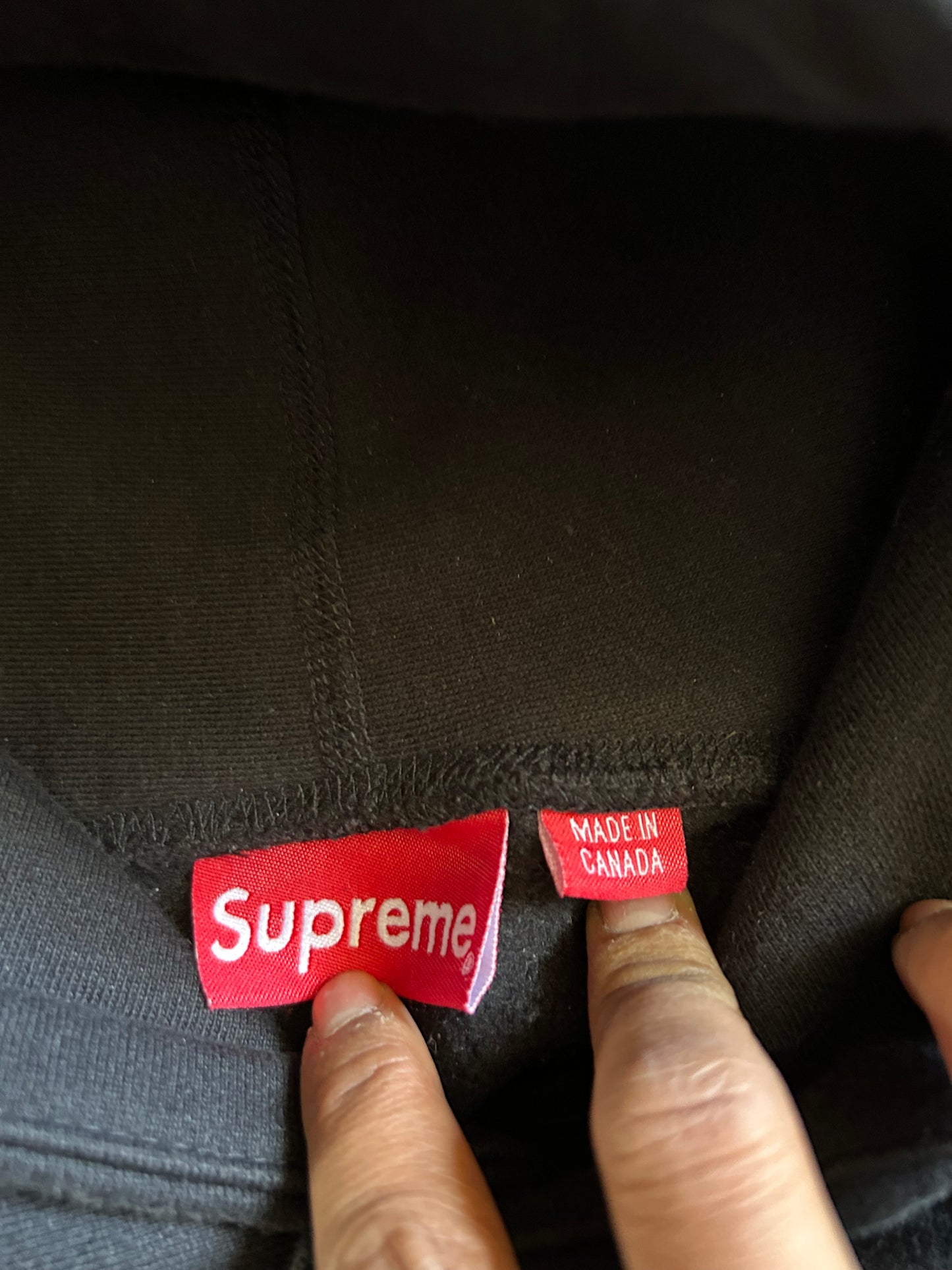 Supreme Box Logo Hooded Sweatshirt Large Black (Off)