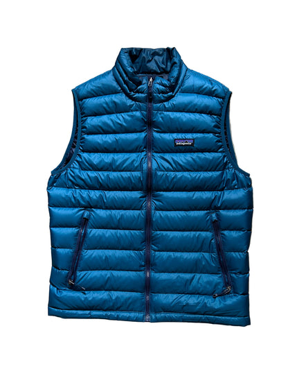 Patagonia Men's Down Sweater Vest Blue Mens Medium Fall 2016